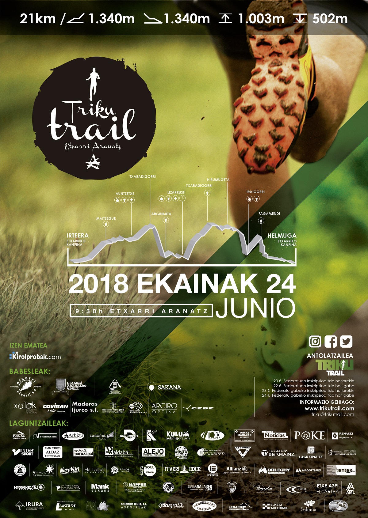 IX CAMPEONATO NAVARRO INDIVIDUAL DE CARRERAS POR MONTA&Ntilde;A - V. TRIKU TRAIL